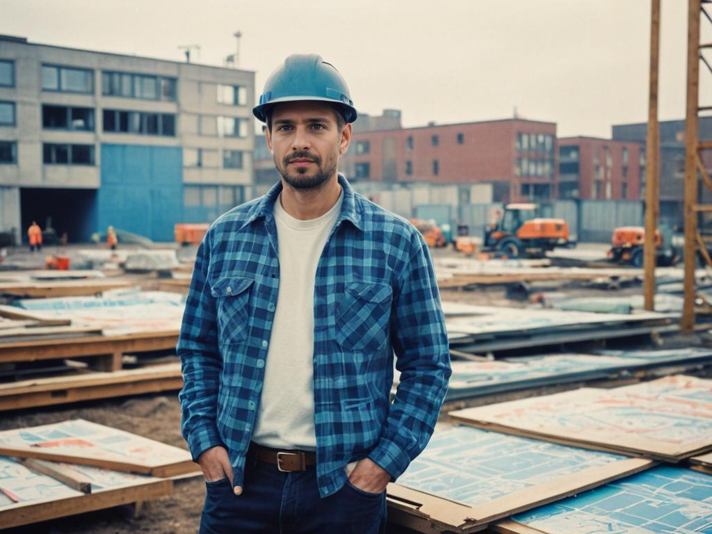 Confident Male Construction Worker