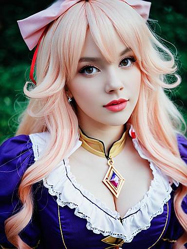 Realistic Cosplay Woman Wearing Sheryl Nome Costume