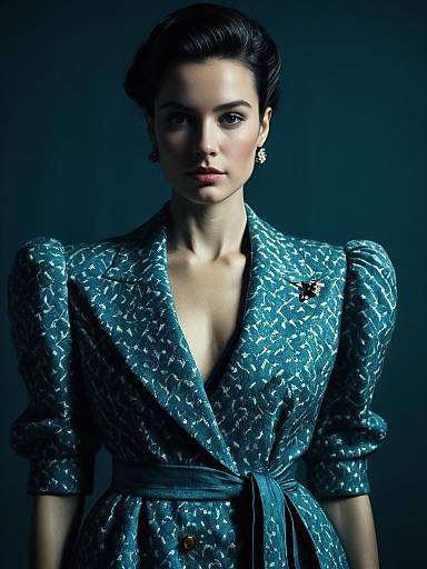 Woman in Designer Clothing Cinematic Realism Stylish Dramatic Portrait