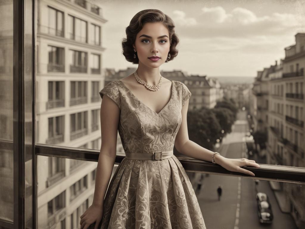 Vintage Woman by Window