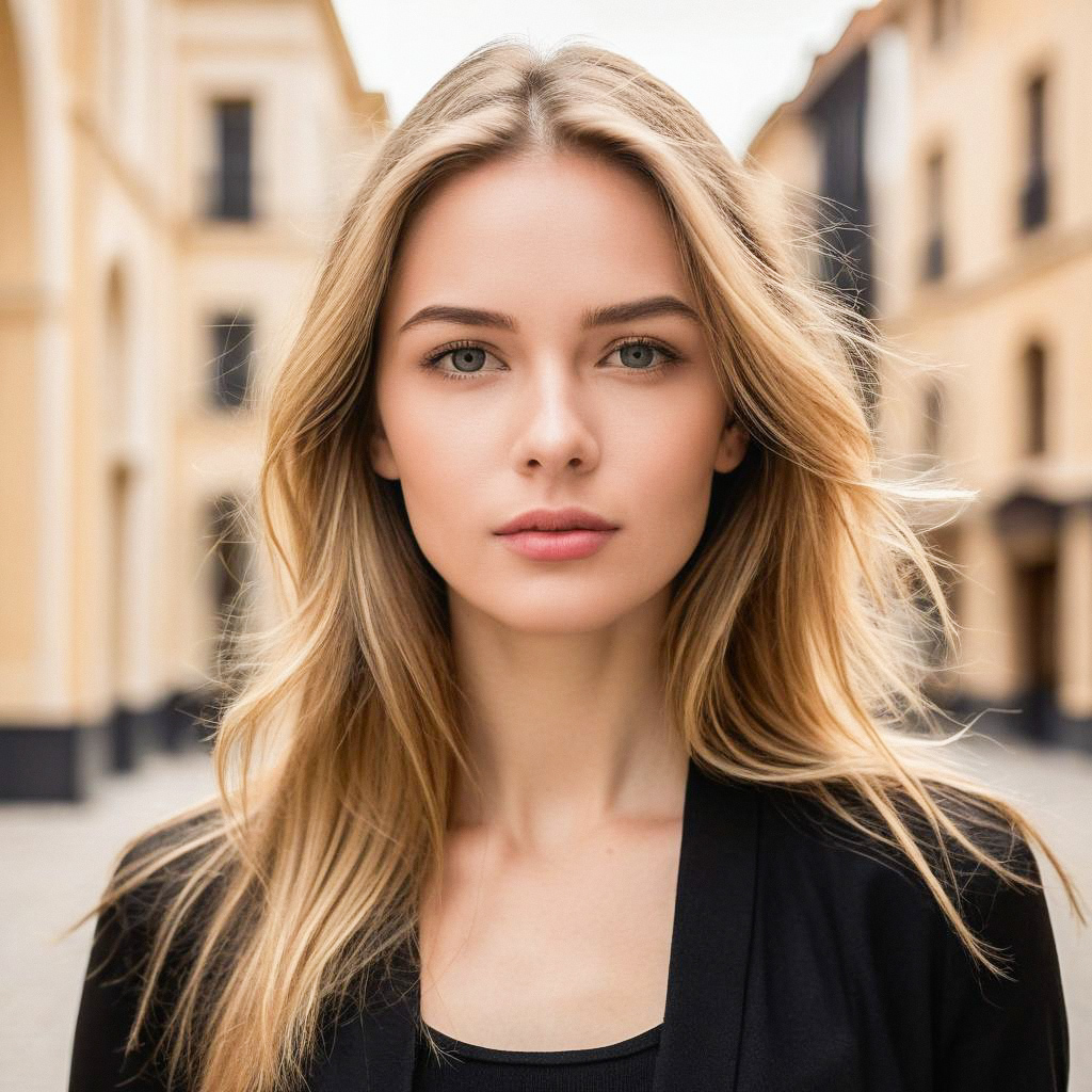 Young Woman Portrait in Urban Setting