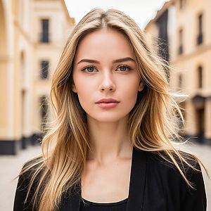Young Woman Portrait in Urban Setting