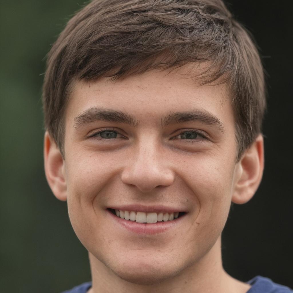 Young man with friendly smile in casual style