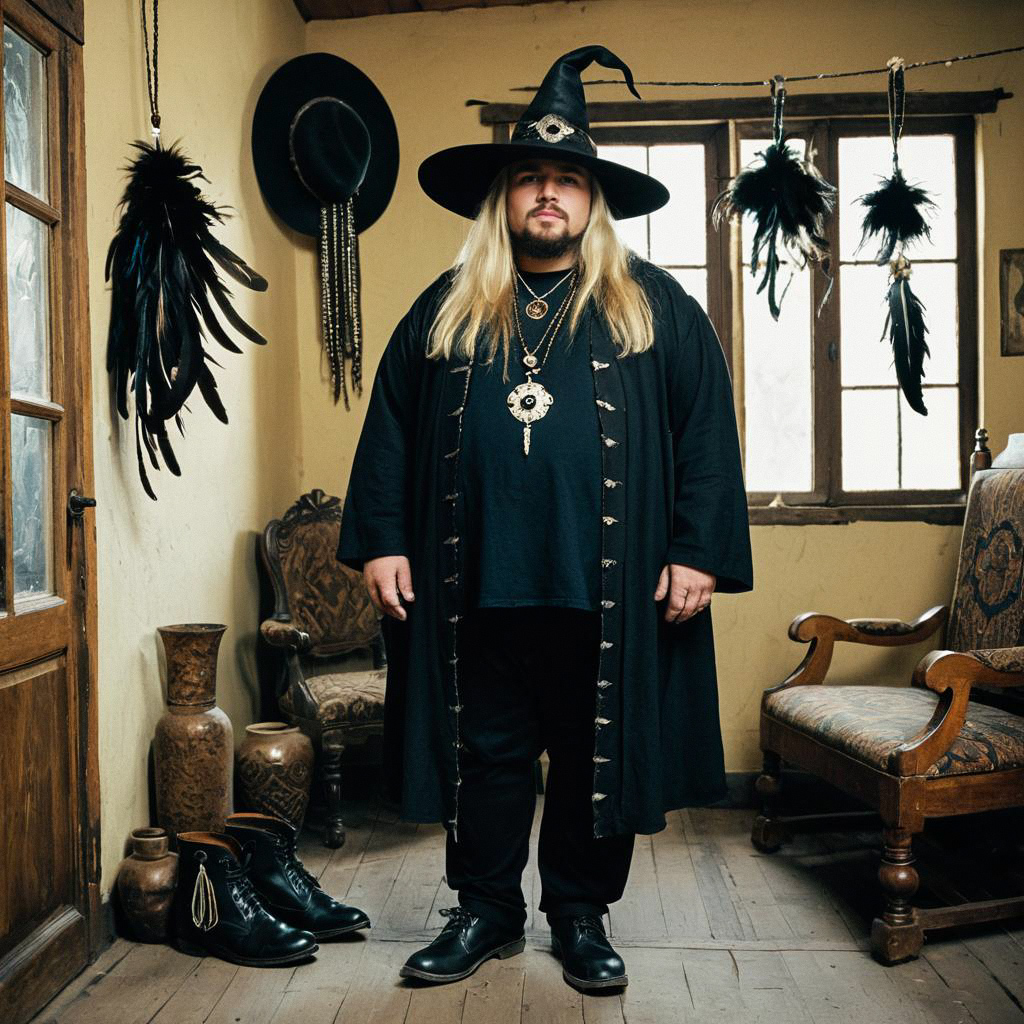 Witch Doctor in Rustic Room Witch Doctor in Rustic Room