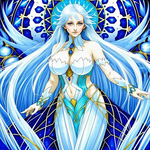 Artemis Fate - Stunning Anime Style Celestial Goddess Illustration