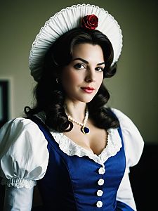 Woman in Miss Elizabeth Costume Editorial Cosplay Photo Cinematic