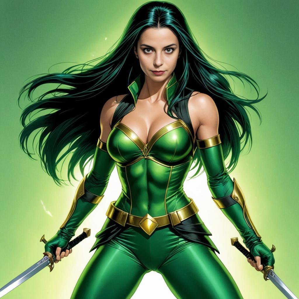 Polaris Cosplay - Marvel Character in Green Costume