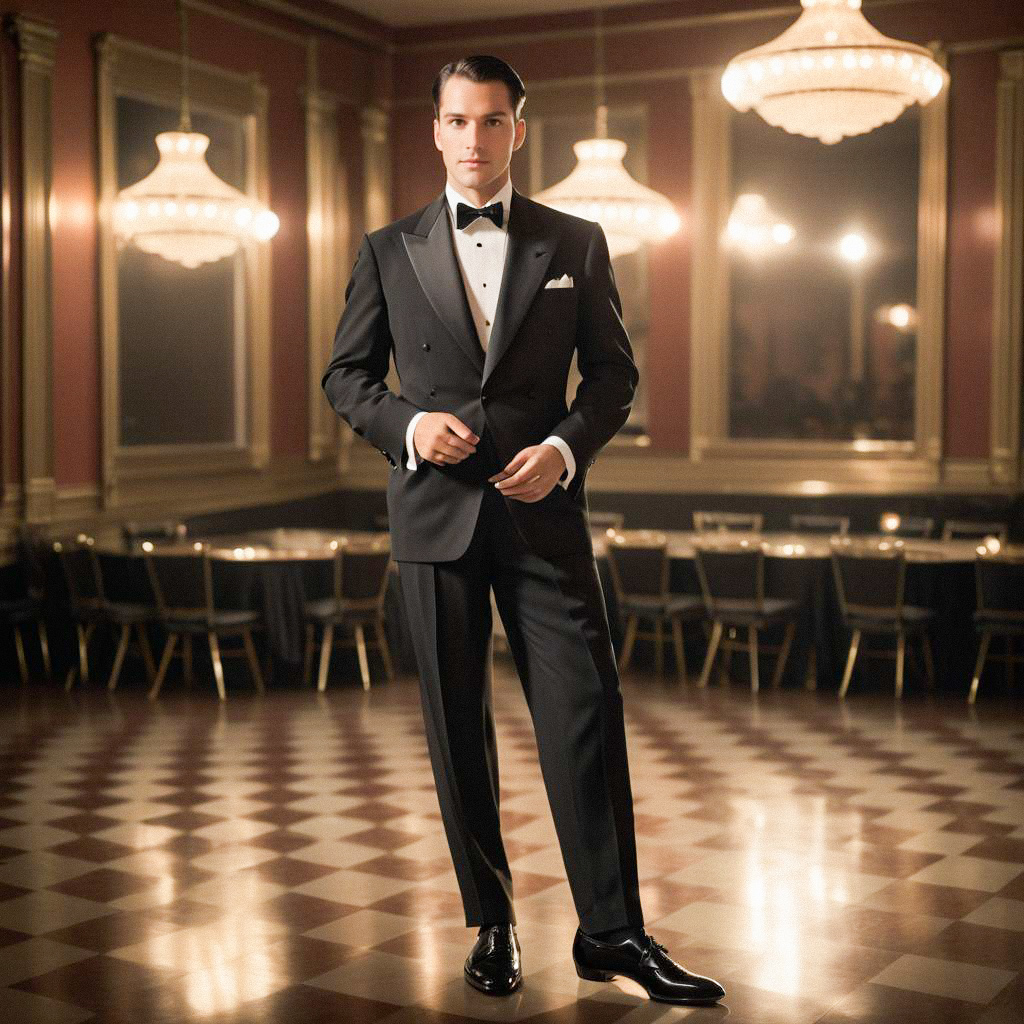 Stylish Man in Tuxedo at Glamorous Event