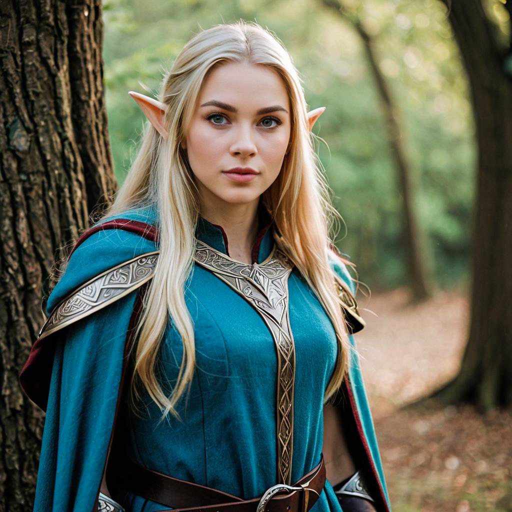 Fantasy Elf Woman in Forest