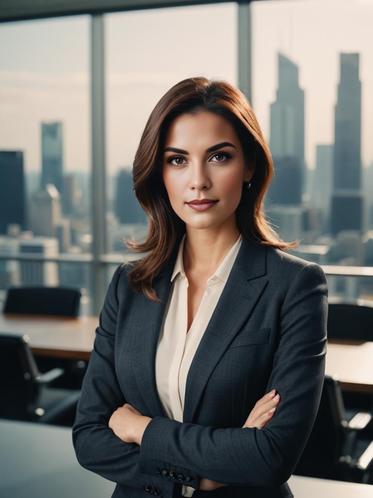 Confident Professional Woman in Modern Office