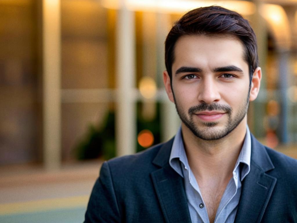 Confident Man in Tailored Suit