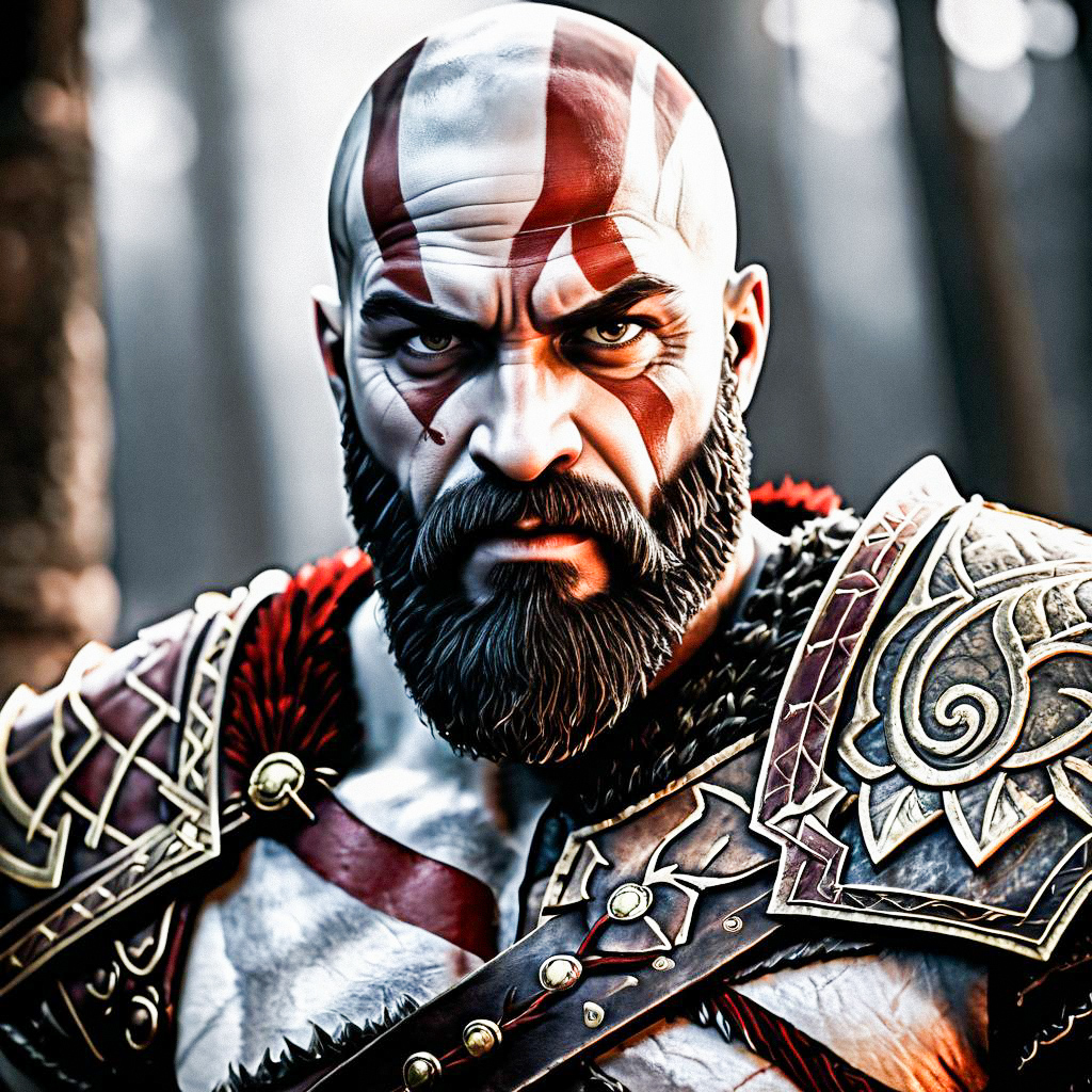 Kratos in Mystical Forest - God of War