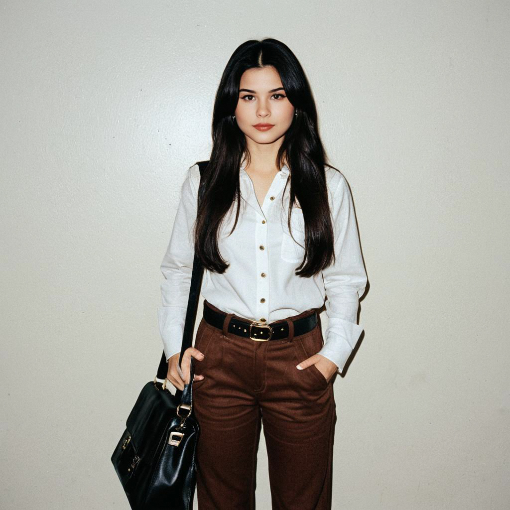 Confident Woman in Business Casual Outfit Confident Woman in Business Casual Outfit