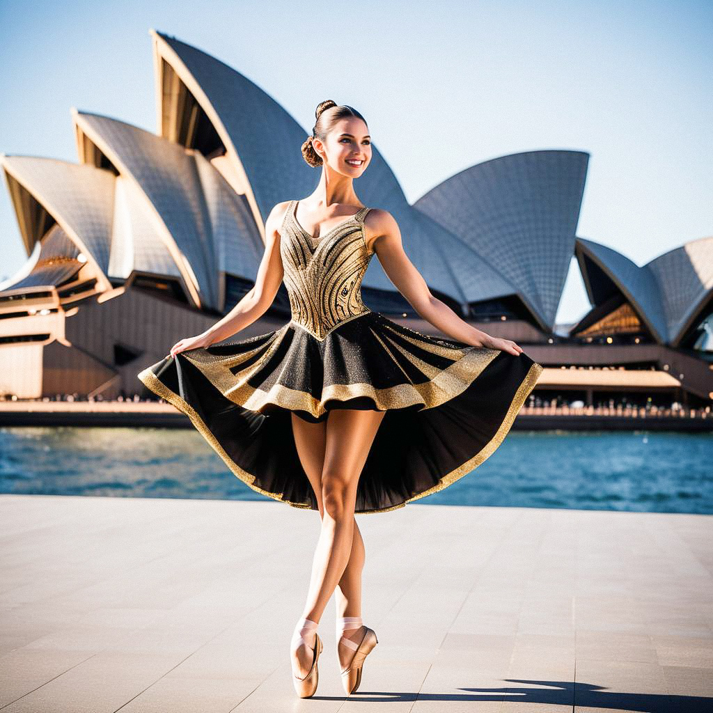Ballet Dancer at Sydney Opera House Ballet Dancer at Sydney Opera House