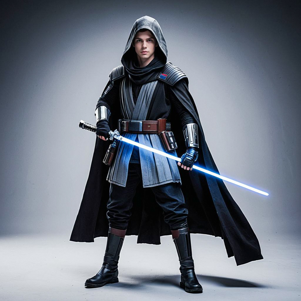 Futuristic Warrior with Energy Sword Futuristic Warrior with Energy Sword