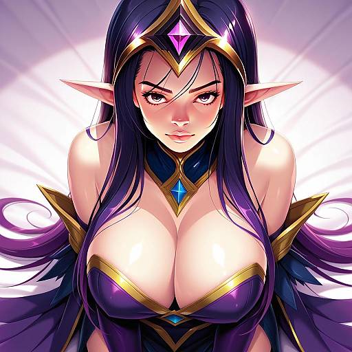 Morgana League of Legends Dark Sorceress Fantasy Digital Art