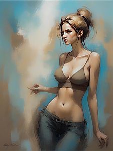 Striking Woman in Contemporary Style