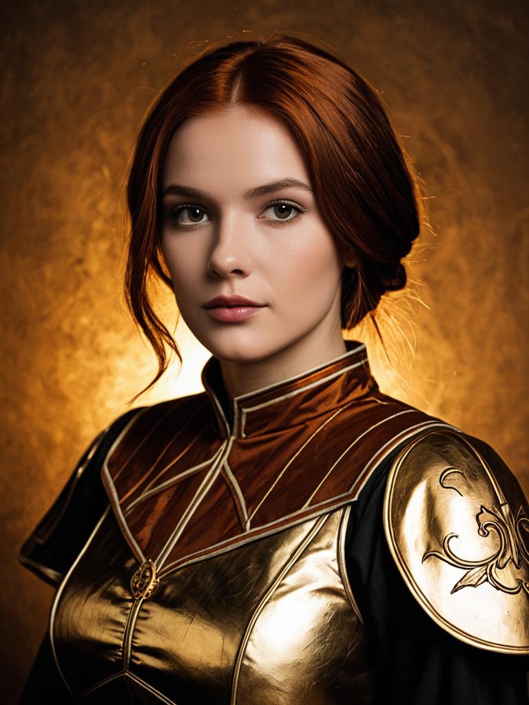 Realistic Sayla Mass Cosplay Woman in Gold Armor Costume