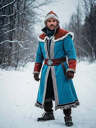 Man in Kristoff Frozen Outfit Costume Professional Cosplay Photograph