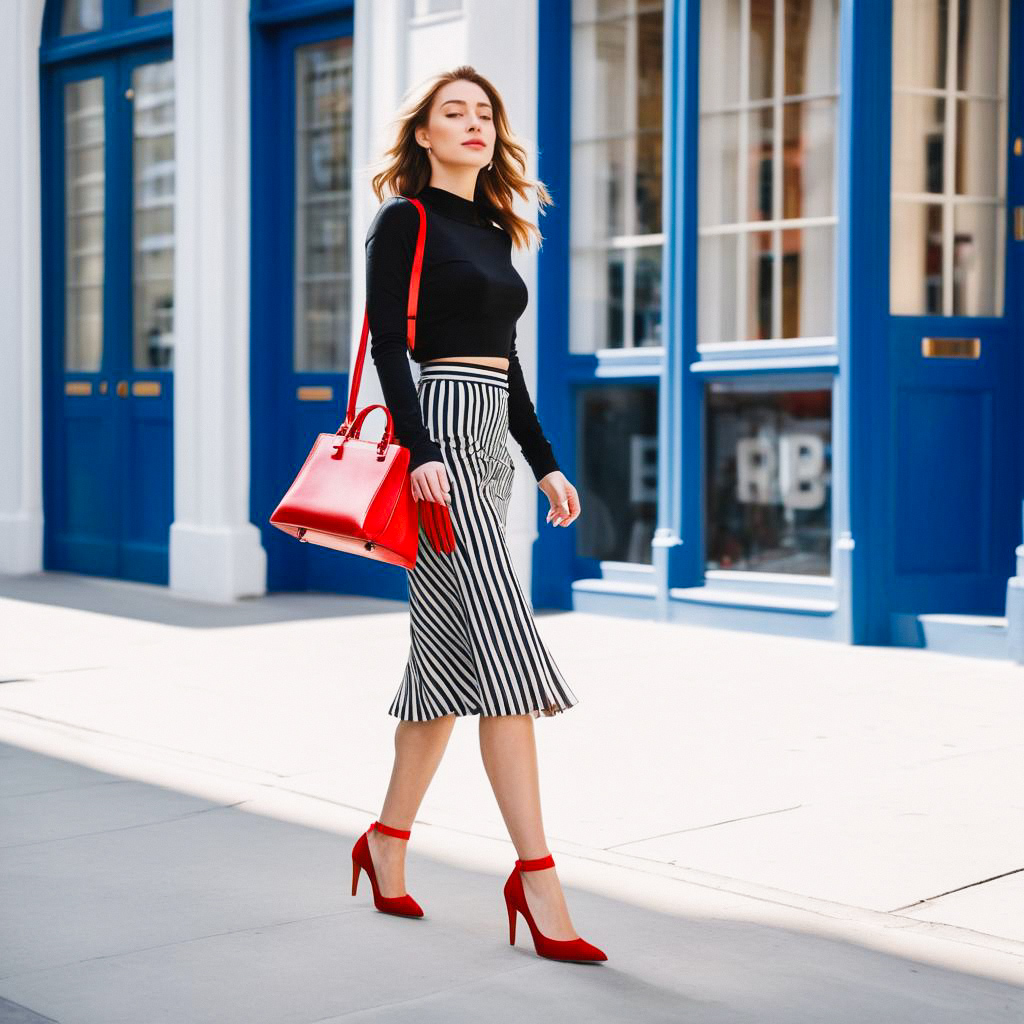 Confident Woman in Urban Fashion