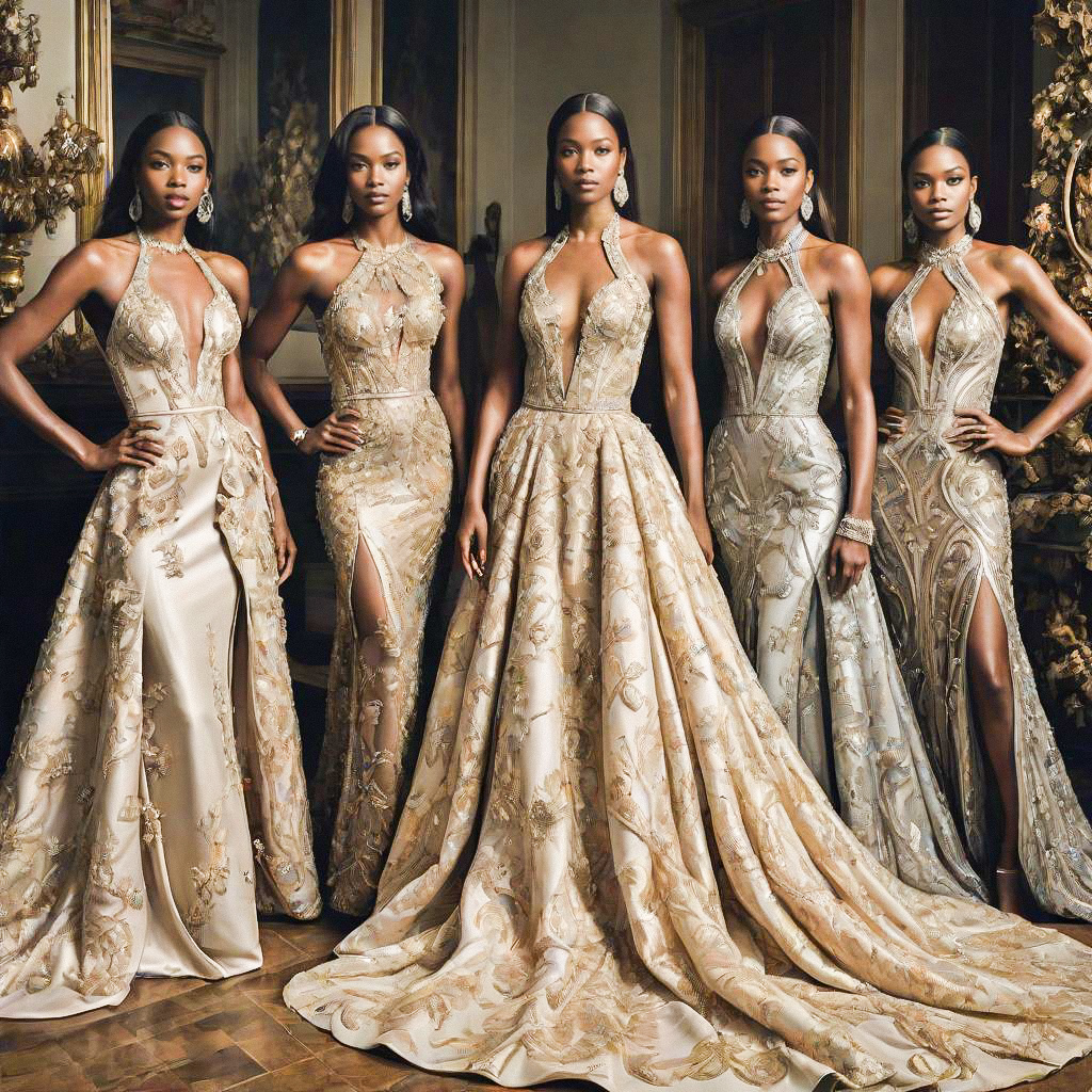 Elegant Evening Gowns with Intricate Embellishments Elegant Evening Gowns with Intricate Embellishments