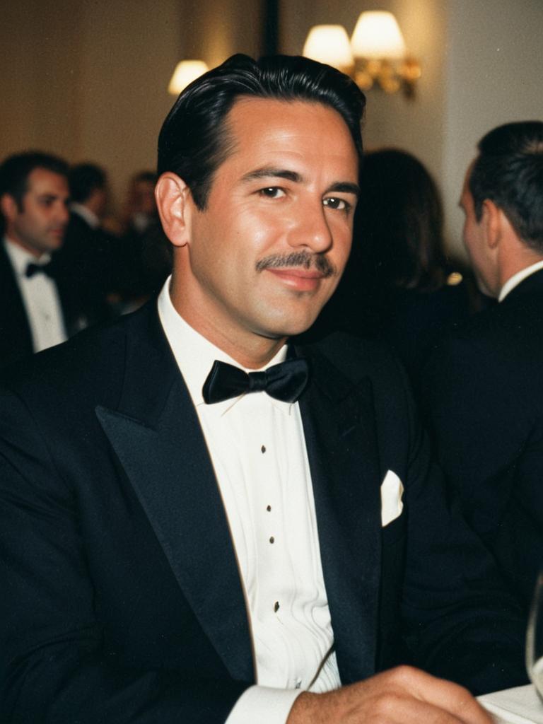 Man in Formal Tuxedo at Elegant Formal Event Candid Portrait