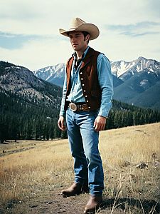 Man in Brokeback Mountain Costume Full Body Cosplay Photo