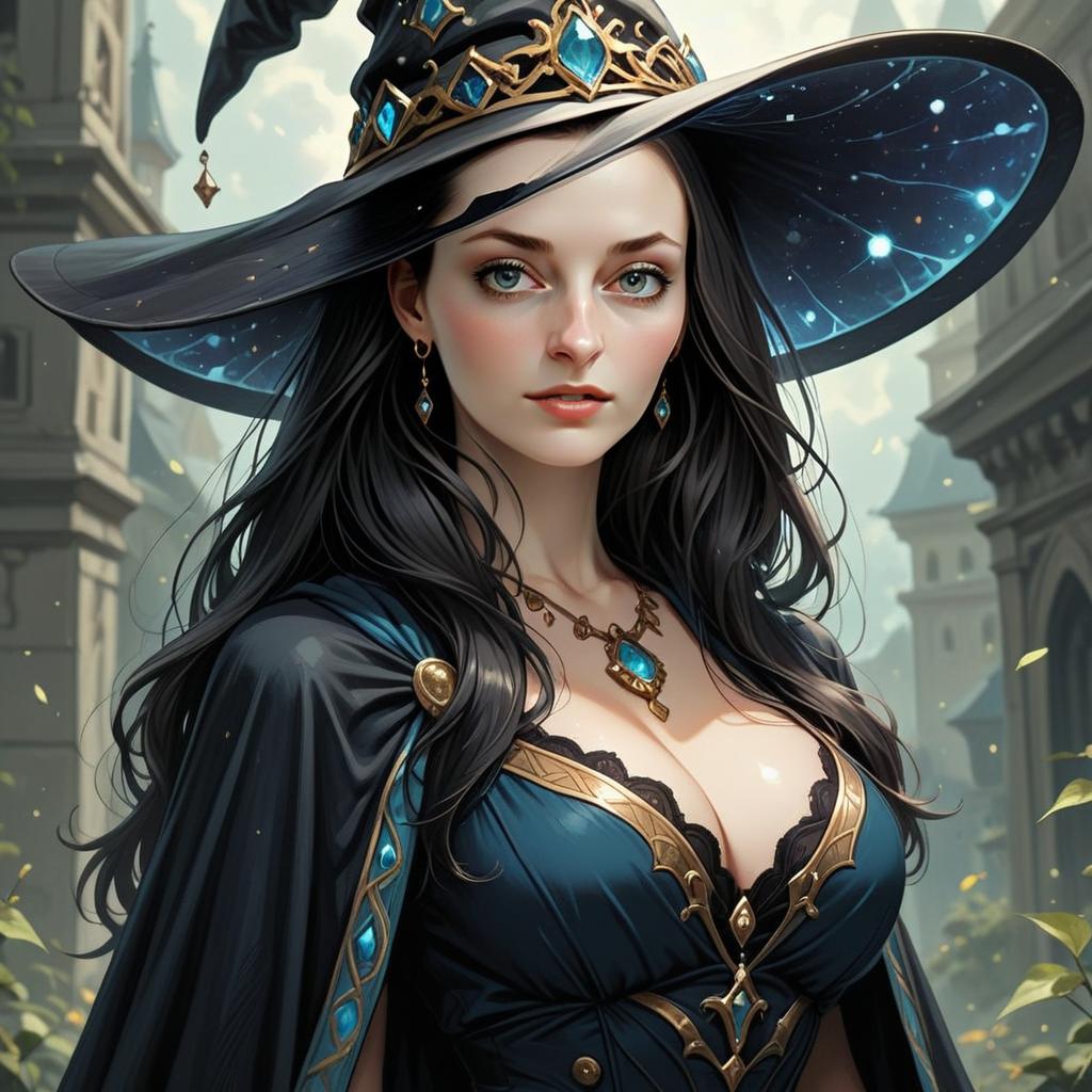 Mystical Sorceress in Urban Fantasy