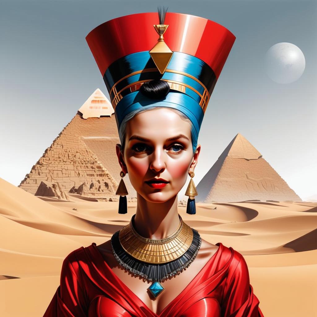 Digital Portrait of an Ancient Egyptian Queen