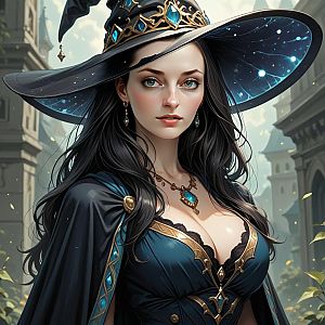 Mystical Sorceress in Urban Fantasy
