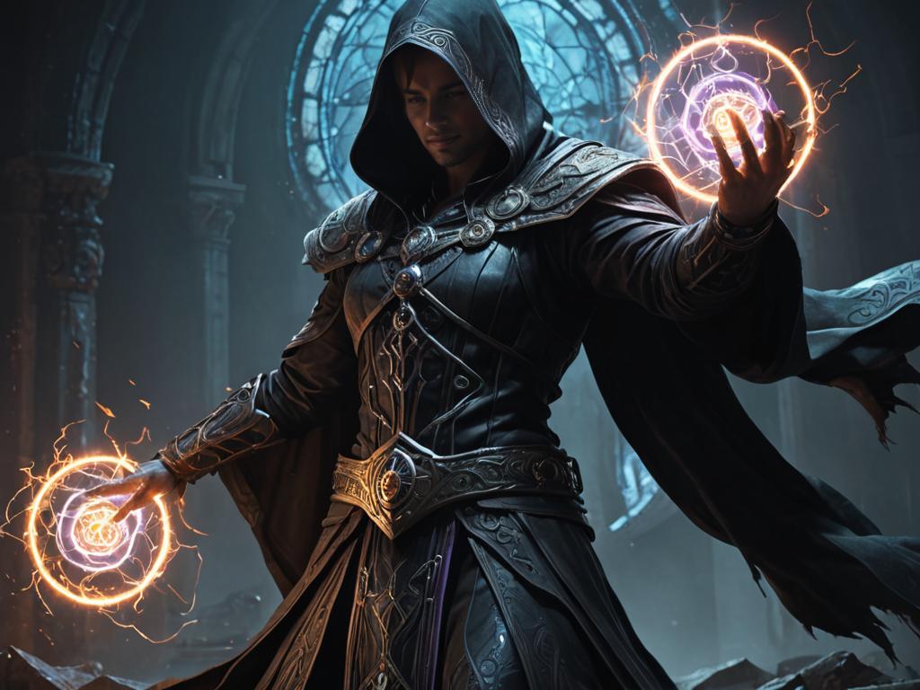 Gothic Necromancer Artwork by Raymond Swanland