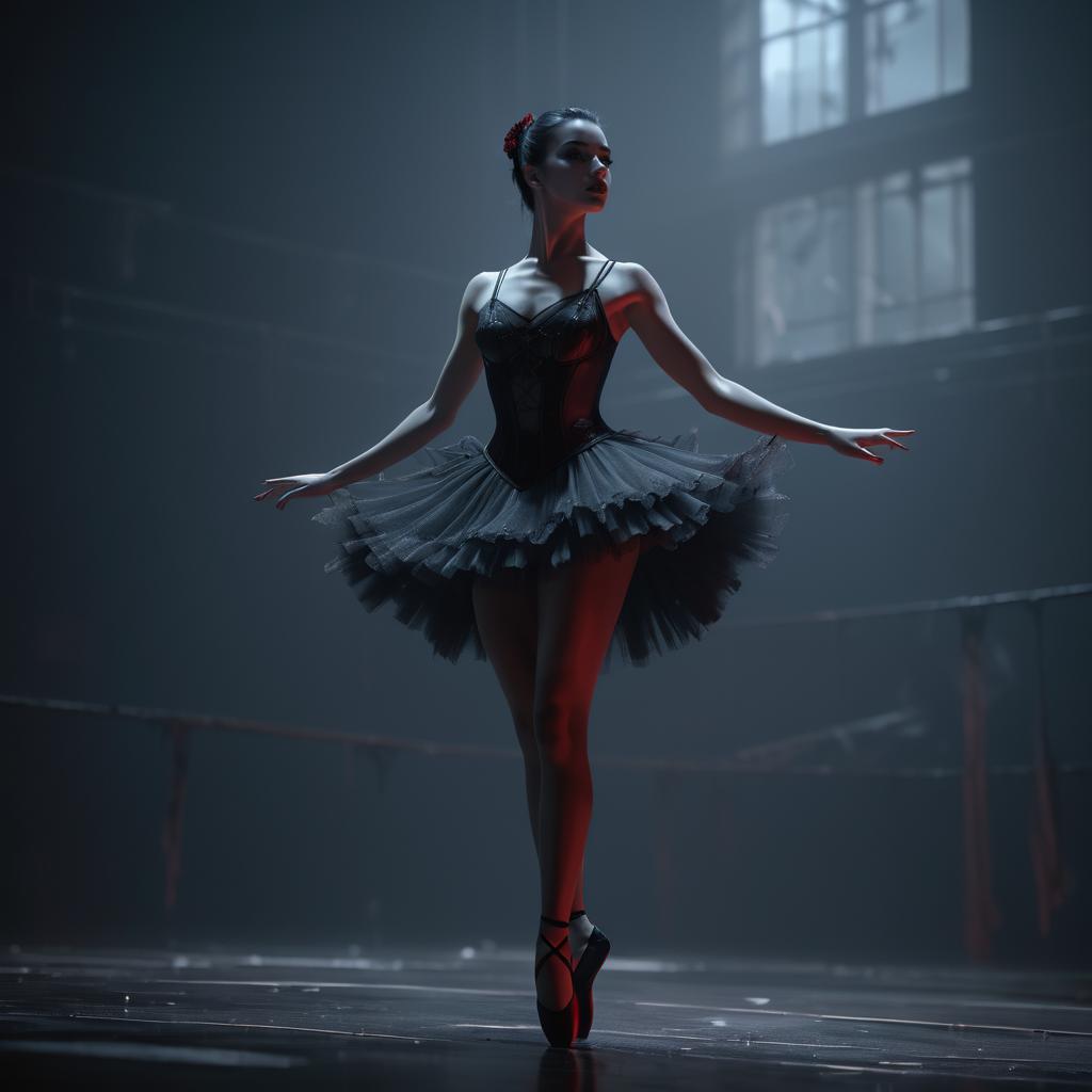 Ballerina in Abandoned Theater