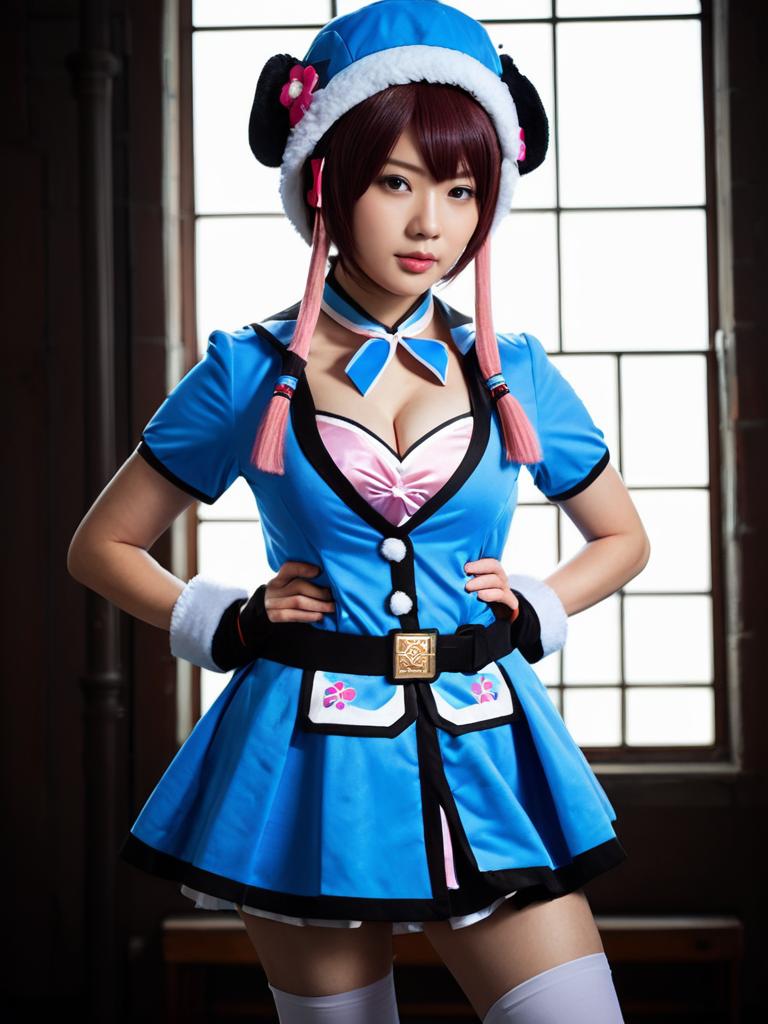 Realistic Sexy Cosplay of Mei Hatsume Character Woman