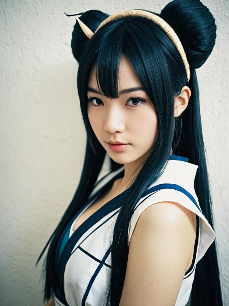 Realistic Maya Ibuki Cosplay Woman in Detailed Costume