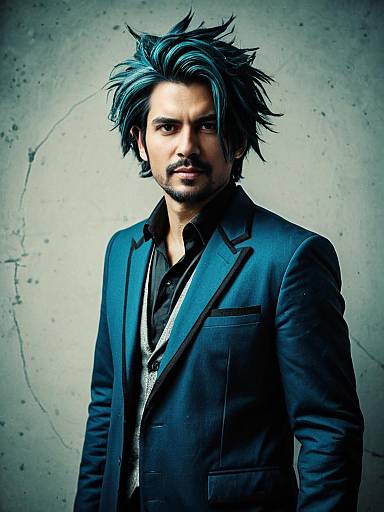 Man with Edgar Cut Hairstyle in Professional Cosplay Photography