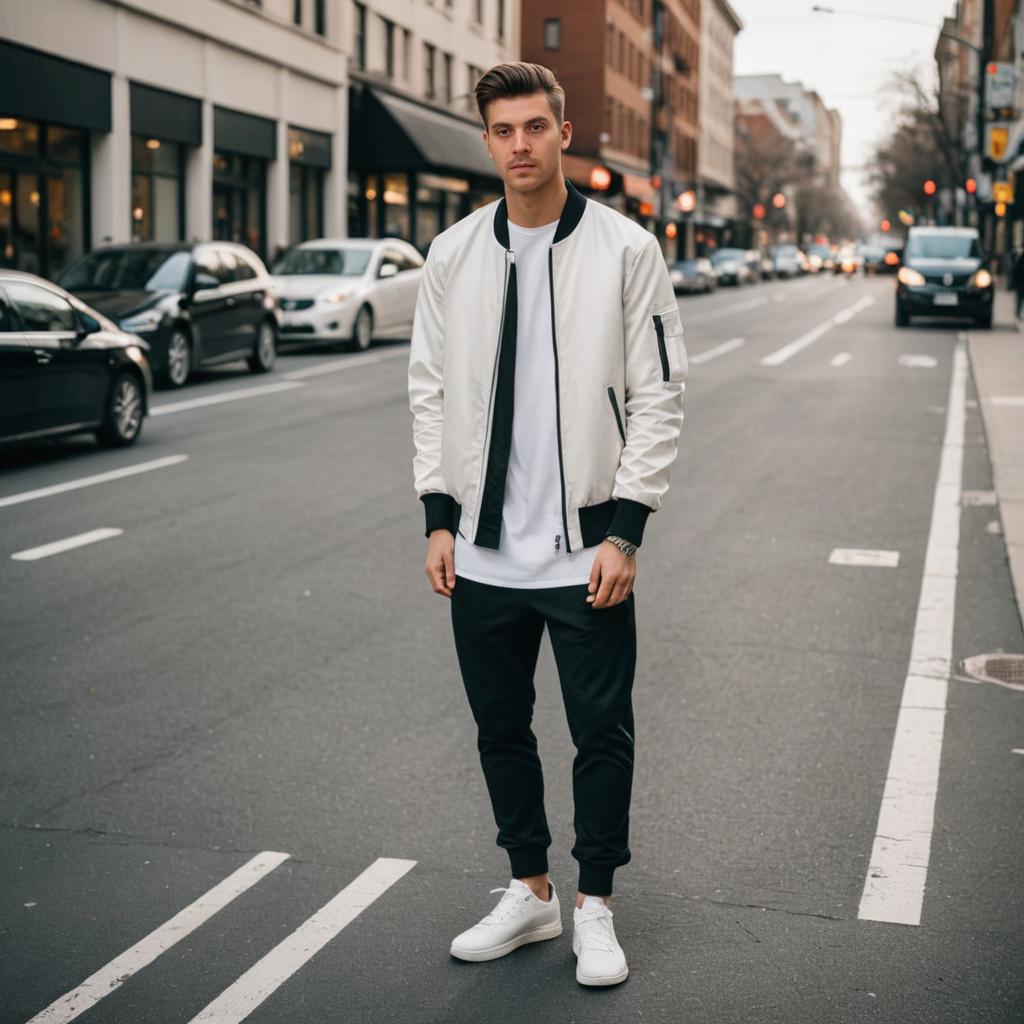 Stylish Man in Urban Setting