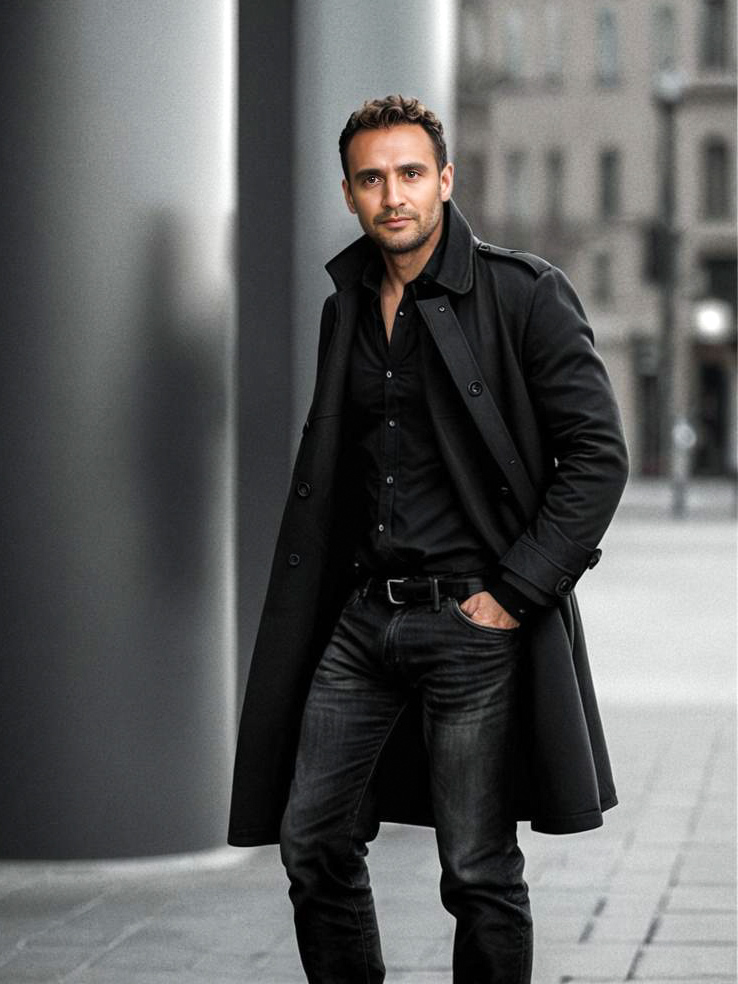 Stylish Man in Urban Setting