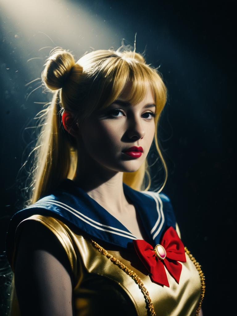 Sexy Cosplay Woman as Usagi Tsukino from Sailor Moon