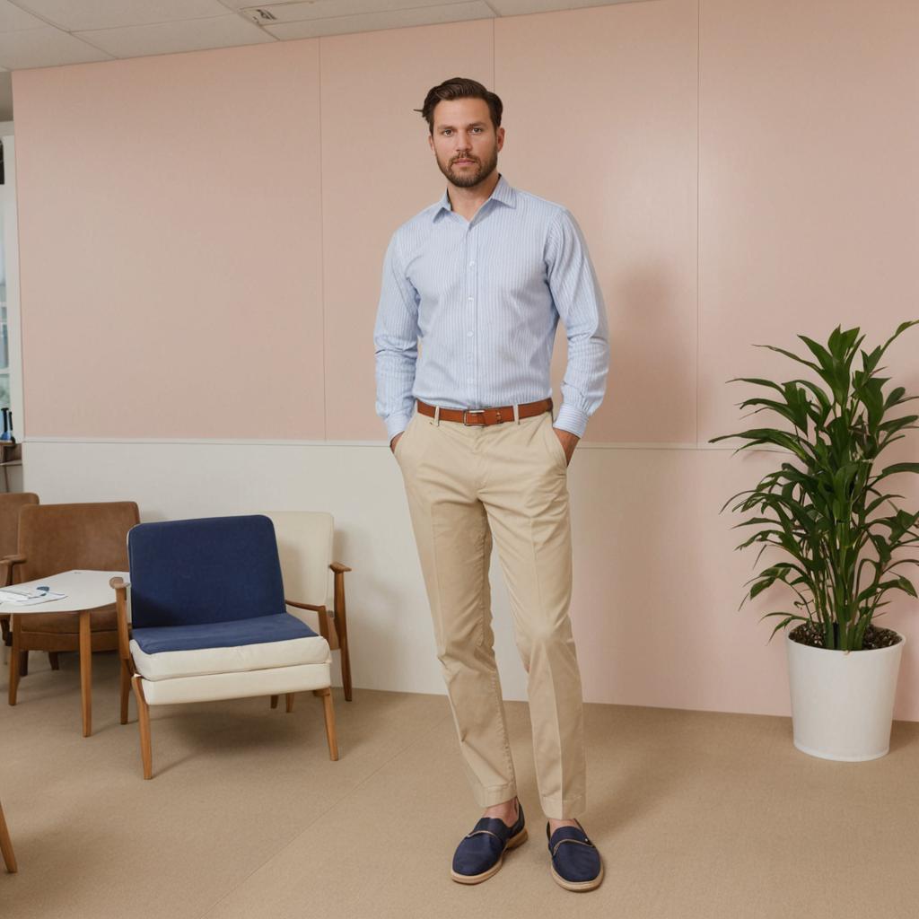 Stylish man in modern office