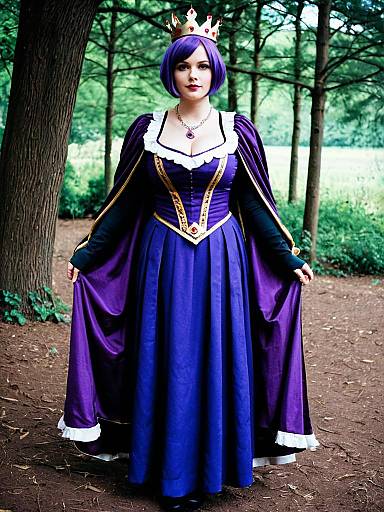 Henrietta de Tristain Cosplay in Regal Purple Gown and Crown