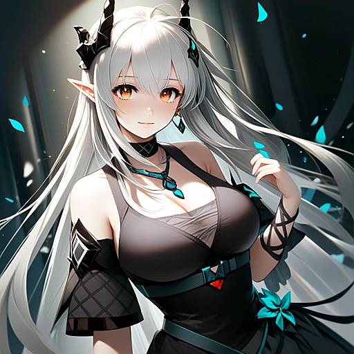 Mudrock Obsidian Arknights Anime Character Illustration