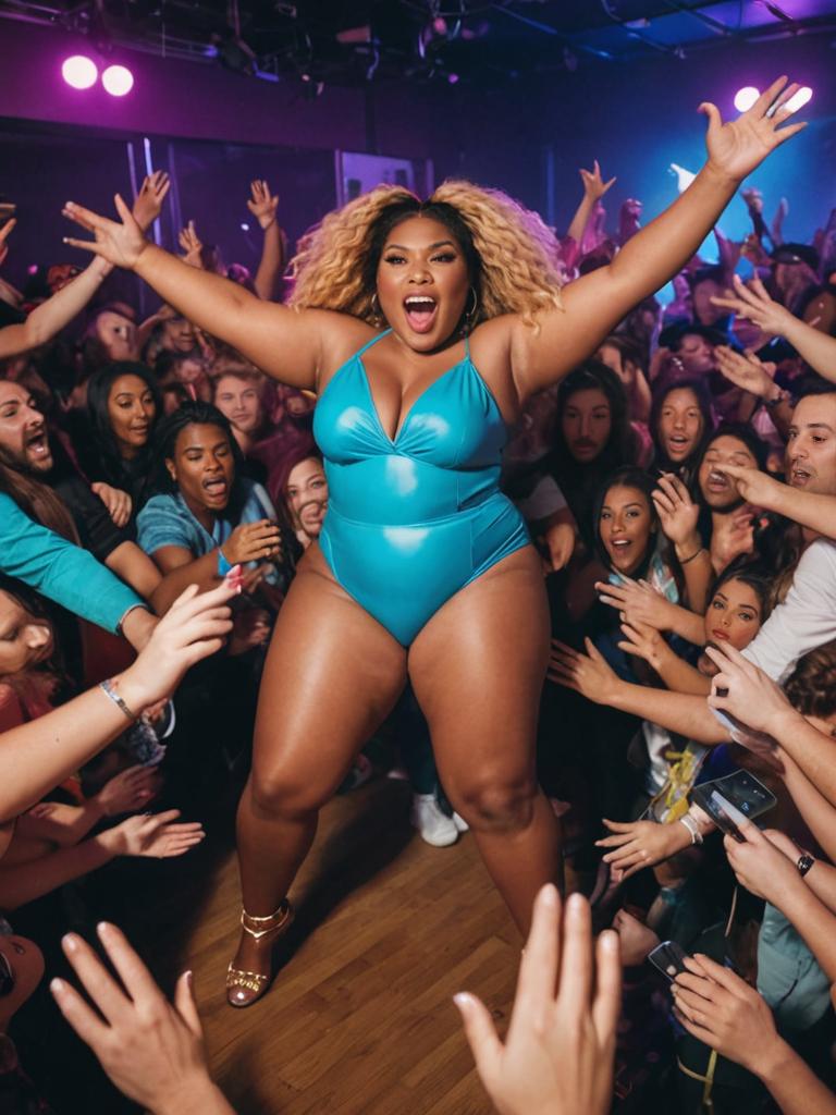 Lizzo Dives into Audience During Energetic Performance