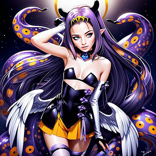 Ao-Chan Ninomae Inanis Anime Style Fantasy Illustration