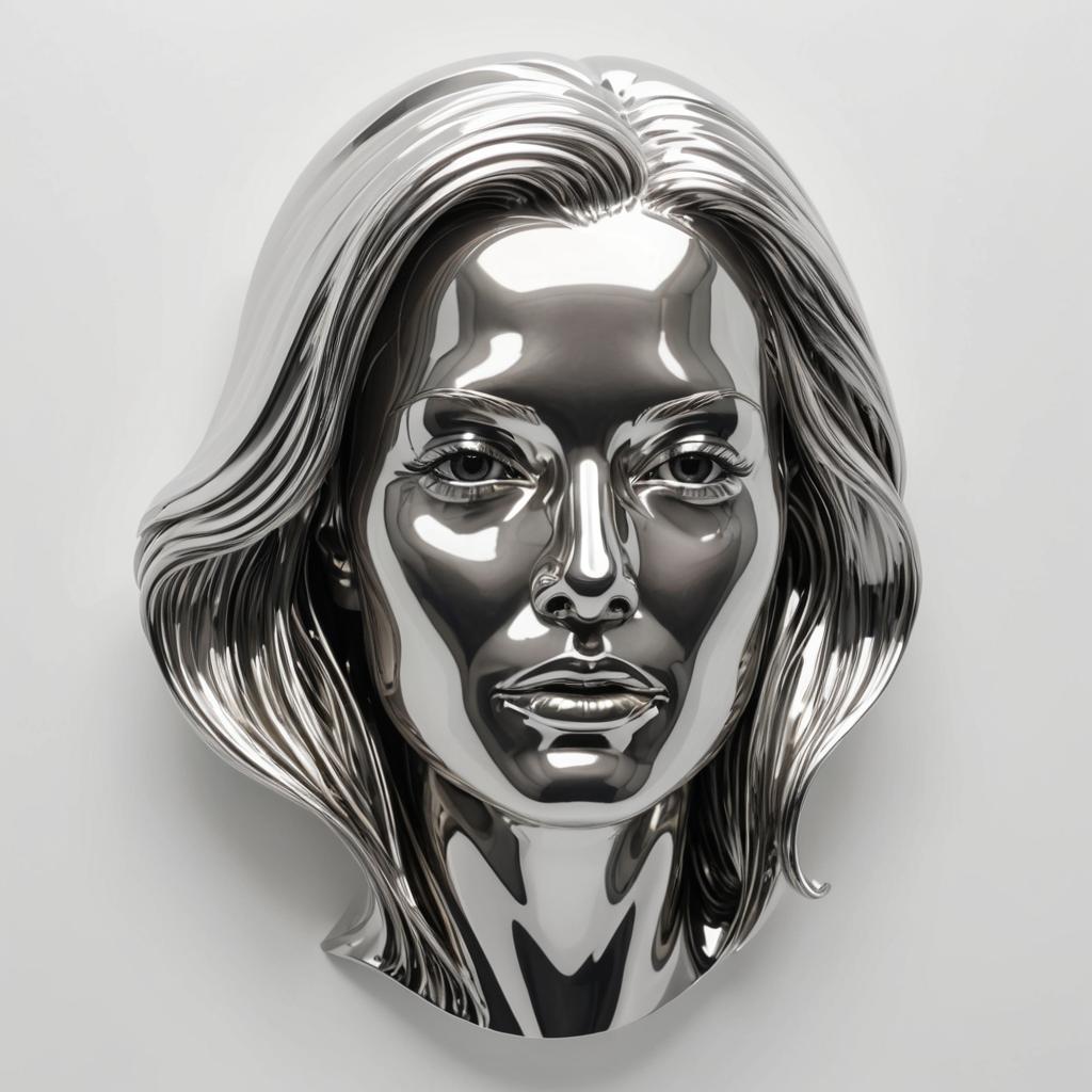 Futuristic Liquid Metal Sculpture by Zaha Hadid