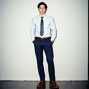 Confident Young Man in Semi-Formal Attire