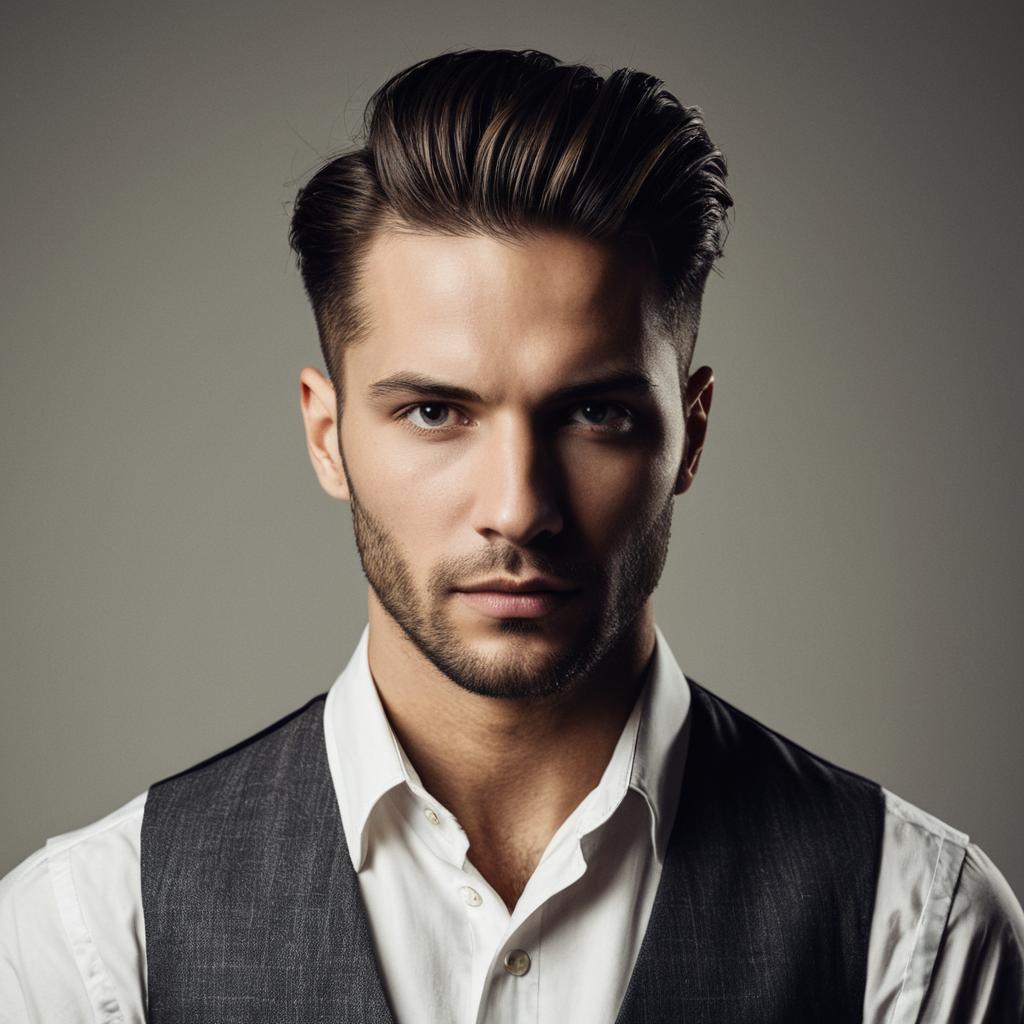 Confident Young Man in Vest