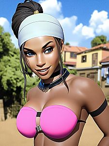 Confident Woman in Stylish Summer Attire