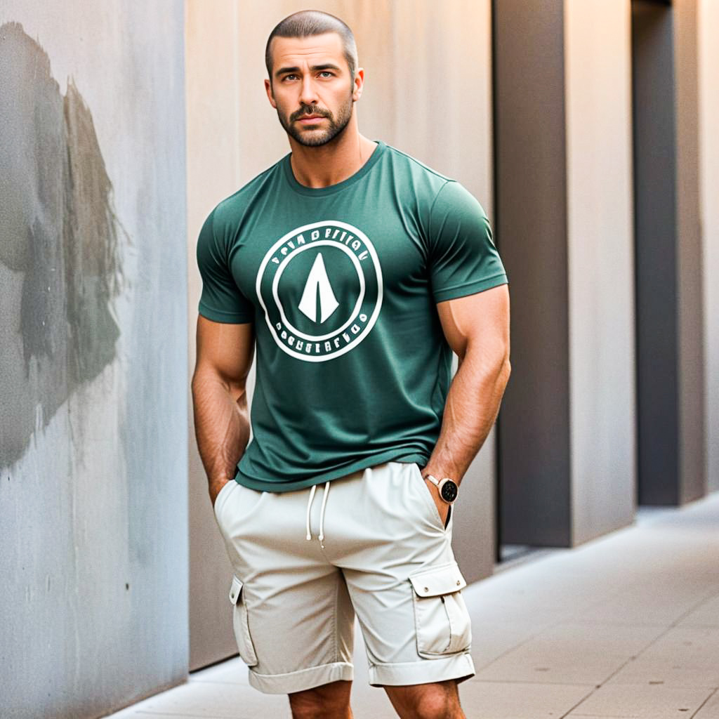 Fit Man in Trendy Urban Outfit