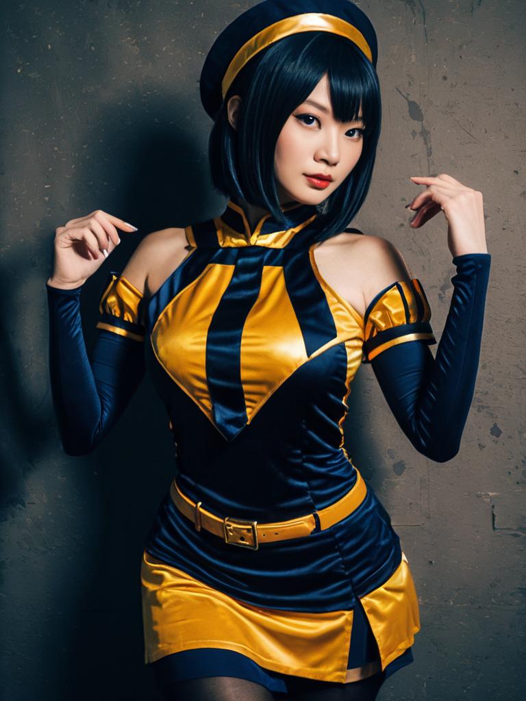 Sexy Naomi Misora Cosplay Woman Character Costume Realistic Portrait