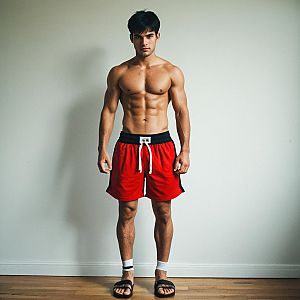 Confident Young Man in Athletic Wear